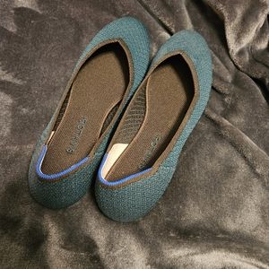 Rare Rothy's The Flat in emerald green